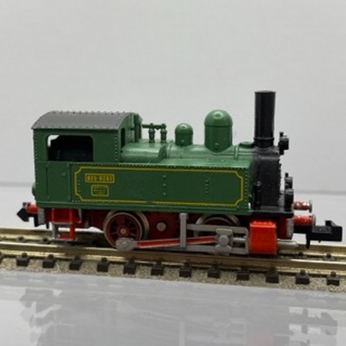 235 - Three Ibertren 'N Gauge' Cuckoo 0-4-0 Steam Locos and Arnold 'N Gauge' 0-6-0 DB 80-033, Ibertren Bla... 