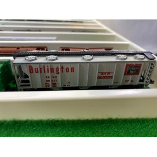 308 - An Interesting and Diverse Dealer tray of 'N Gauge' Freight Wagons and Trailers, European, British a... 