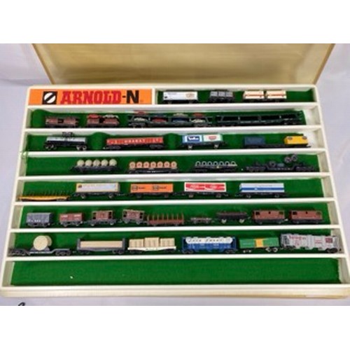 308 - An Interesting and Diverse Dealer tray of 'N Gauge' Freight Wagons and Trailers, European, British a... 