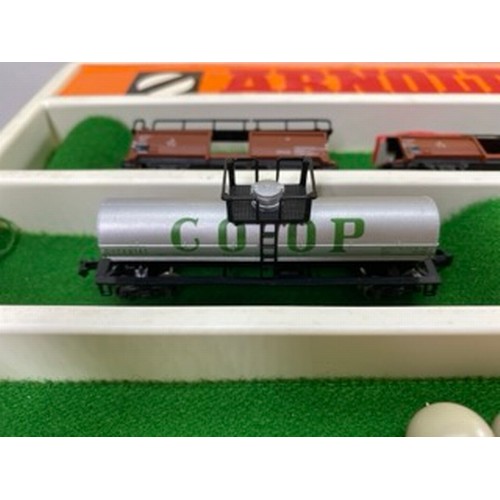 308 - An Interesting and Diverse Dealer tray of 'N Gauge' Freight Wagons and Trailers, European, British a... 