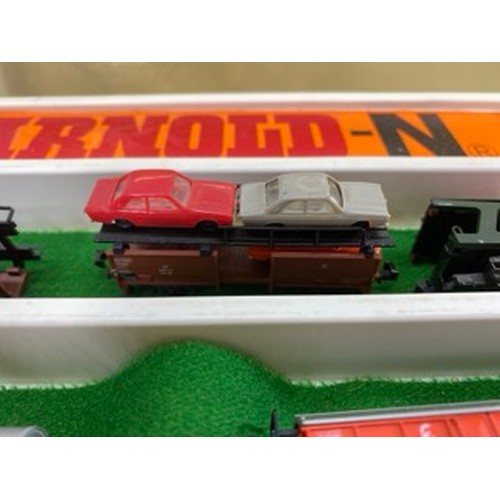 308 - An Interesting and Diverse Dealer tray of 'N Gauge' Freight Wagons and Trailers, European, British a... 