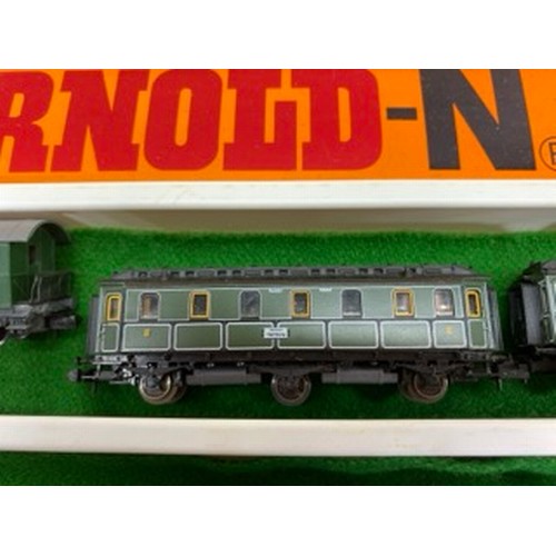 310 - A Dealer tray of 'N Gauge' European Coaches/Cars/Voitures, SNCF, DB and others featured, Seven unifo... 