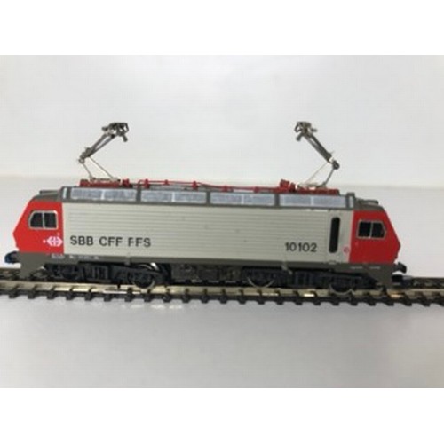 335 - Z Gauge/Scale Marklin mini-club 8823 SBB CFF FFS 10102 Electric Locomotive and Rake of Three SBB CFF... 