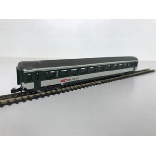 335 - Z Gauge/Scale Marklin mini-club 8823 SBB CFF FFS 10102 Electric Locomotive and Rake of Three SBB CFF... 