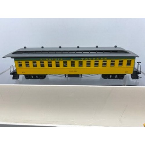 351 - Virginia and Truckee HO Gauge Train consisting of 12 Coaches/Cars, Made from Kits possibly Roundhous... 