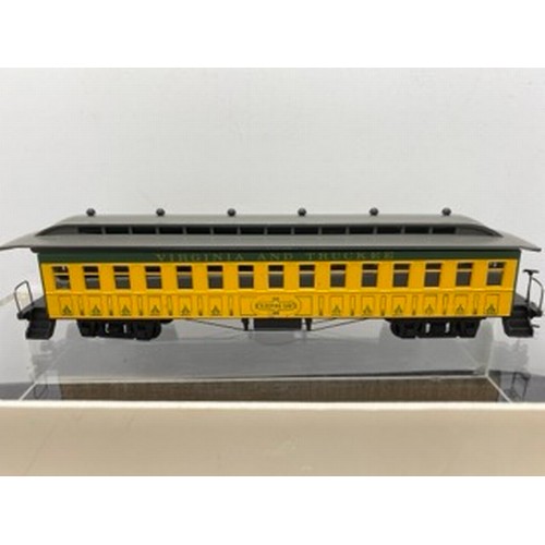 351 - Virginia and Truckee HO Gauge Train consisting of 12 Coaches/Cars, Made from Kits possibly Roundhous... 