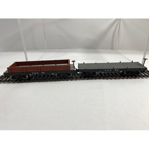 353 - 9 Pocher HO Freight Rolling-Stock, Pocher Made in Italy, Super Detail, Flatbed with Cargo, Ready-to-... 