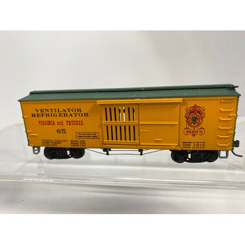 354 - Six Kit-built HO North American Virginia & Truckee Wagons, Lovely Detail visible and on chassis, one... 