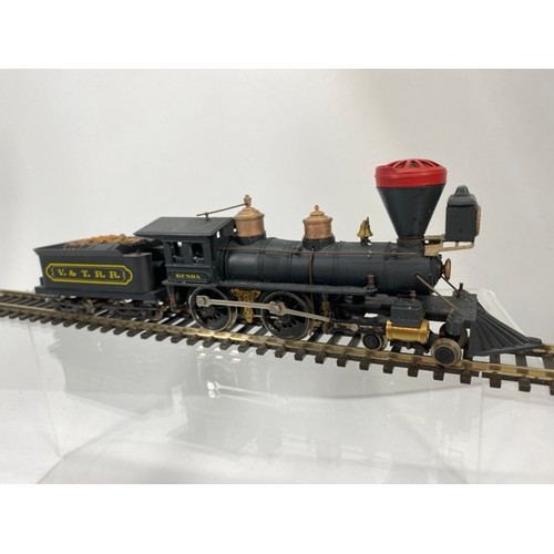 358 - Two Ho Gauge 4-4-0 Steam Locomotives Virginia & Trunkee Rail Road, Genoa and No.33, metal constructi... 