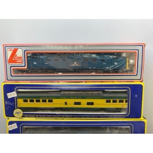 361 - Two HO Locomotive, Rolling Stock and Lima 55 Deltic OO Diesel Loco, All Boxed, Athearn 04303 North W... 