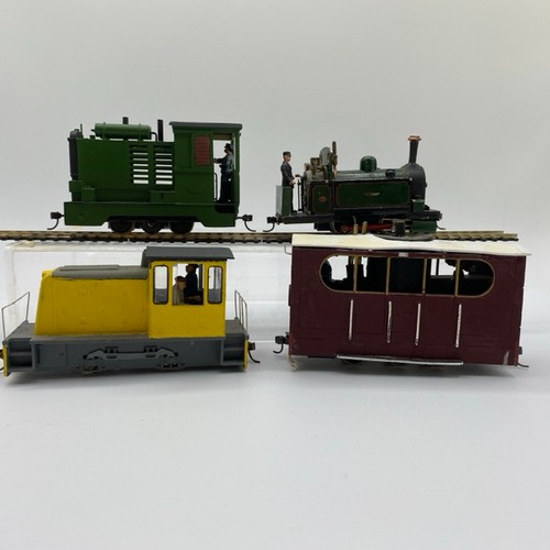 363 - Four On16.5 Locomotives with drivers (1:43.5 scale) runs on OO/HO track, kadee couplings, enthusiast... 