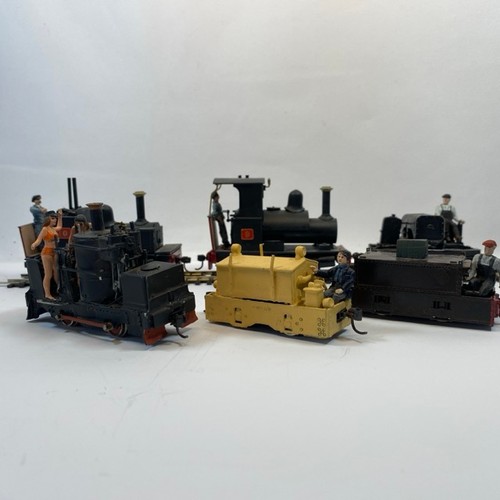 362 - Six On16.5 cute and cheeky little locos and engines of metal construction each with enthusiastic dri... 