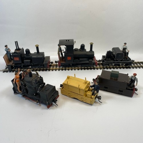 362 - Six On16.5 cute and cheeky little locos and engines of metal construction each with enthusiastic dri... 