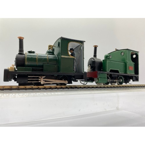 368 - Two On16.5 locomotives of metal & plastic construction each with driver. (1:43.5 scale) runs on OO/H... 