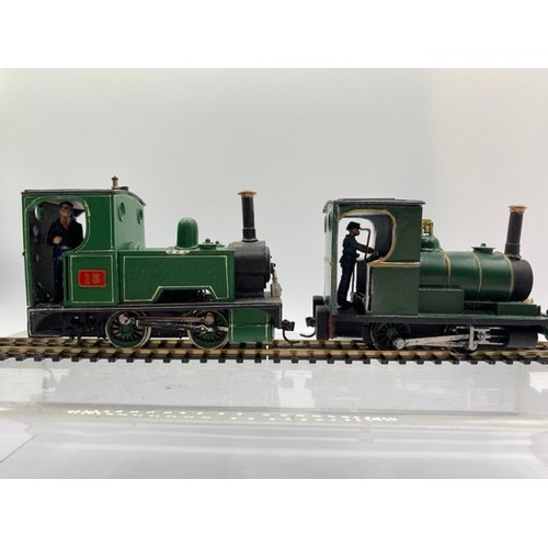 368 - Two On16.5 locomotives of metal & plastic construction each with driver. (1:43.5 scale) runs on OO/H... 