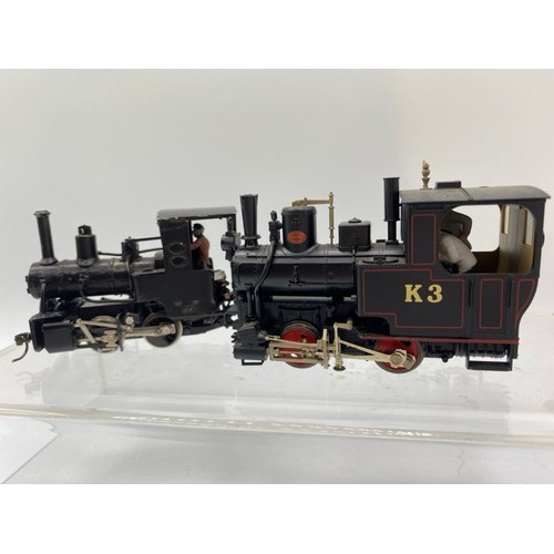 372 - Two On16.5 locomotives of metal & plastic construction each with driver(s). (1:43.5 scale) runs on O... 