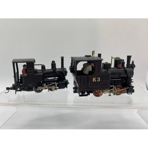 372 - Two On16.5 locomotives of metal & plastic construction each with driver(s). (1:43.5 scale) runs on O... 