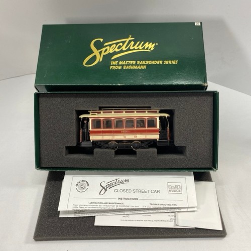 397 - On30 Gauge Spectrum 25128 Closed Street Cars by Bachmann, some Modifications, No Overhead Arm, Paint... 