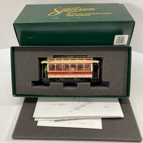 398 - On30 Gauge Spectrum 25128 Closed Street Cars by Bachmann, some Modifications, No Overhead Arm, Paint... 