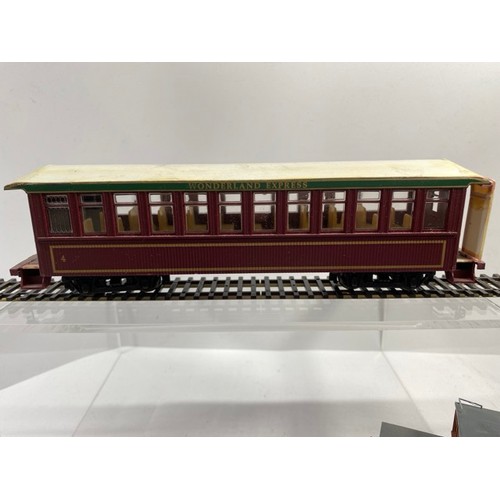 405 - Four On30 Bachmann and kit-built Railway Postal and Passenger coaches, three Bachmann have added acc... 