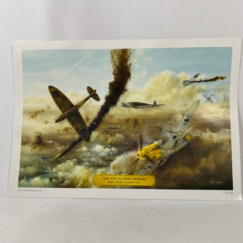 502 - Air Signature 99088 Spitfire Mk.5 1:48 Battle of Britain, Corgi Vulcan (tip bent) and 'Tally Ho!' Ma... 