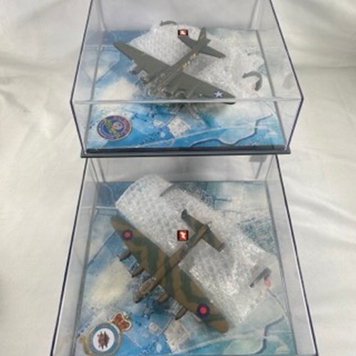 507 - 2 Corgi Aviation three plane sets: 49501 Battle of Britain Memorial Flight with Lancaster, Spitfire ... 