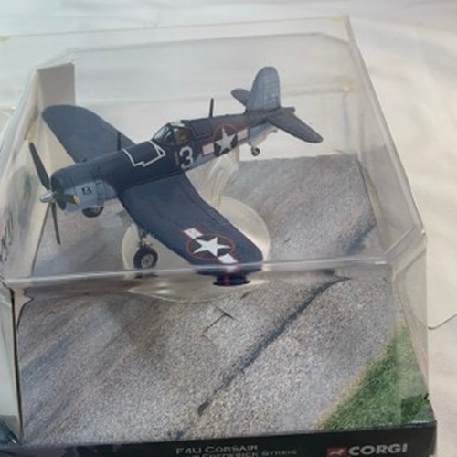 516 - Five 1:72 scale planes in original packaging, Corgi F4U Corsair AA33007, Corgi ME 262A-1A-White 3 Ad... 