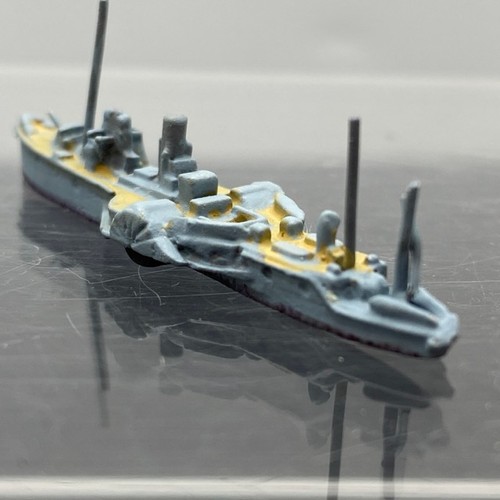 523 - Three metal ships appearing hand finished. Largest 75mm inscribed 'RE23 SS Thoroy Ensign', (The SS T... 