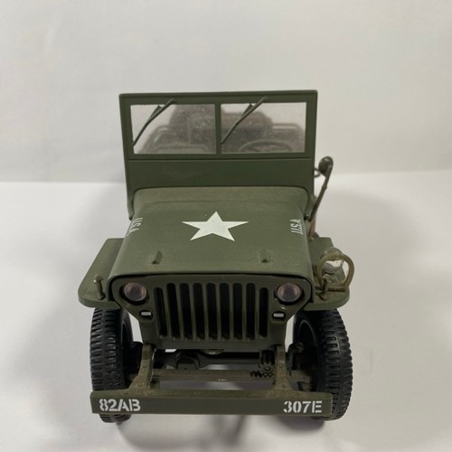 526 - Willy's Jeep 1:18 by GATE Models USA military vehicle unboxed - Good (1) 350g