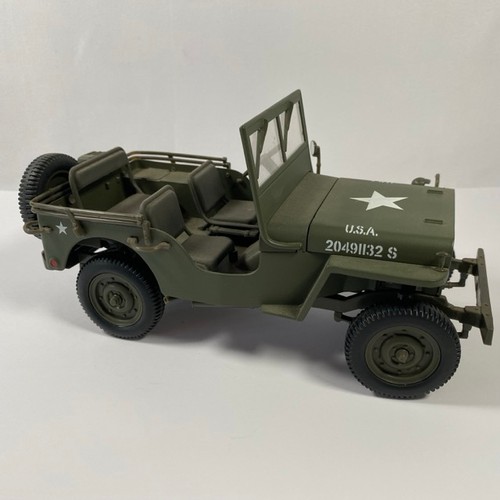 526 - Willy's Jeep 1:18 by GATE Models USA military vehicle unboxed - Good (1) 350g