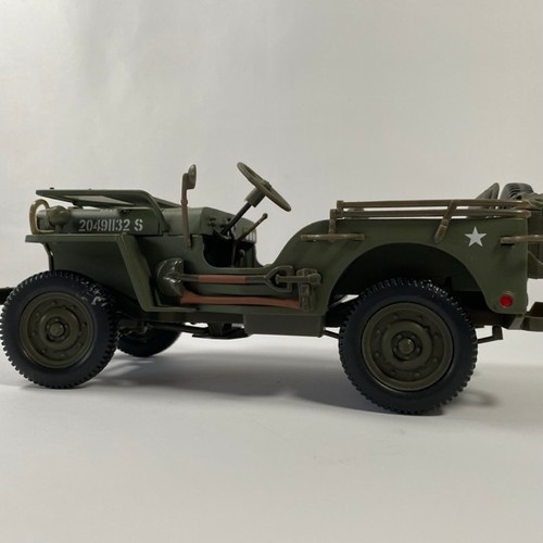 526 - Willy's Jeep 1:18 by GATE Models USA military vehicle unboxed - Good (1) 350g