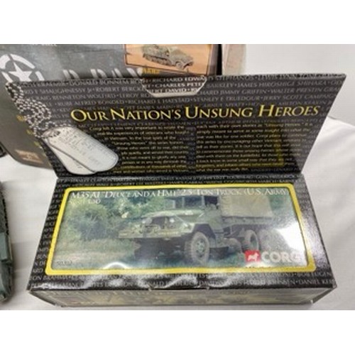 540 - Ten Corgi 1:50 scale military vehicles and tanks, all boxed except Corgi CC60103 Churchill Tank, als... 