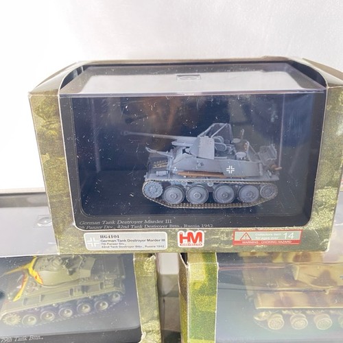 541 - Hobby Master 1:72 Die-cast Tanks (7) and Armoured Fighting Vehicles (4), all in display case except ... 