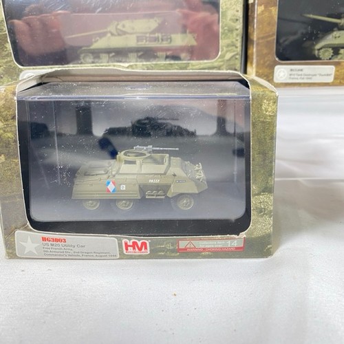 541 - Hobby Master 1:72 Die-cast Tanks (7) and Armoured Fighting Vehicles (4), all in display case except ... 