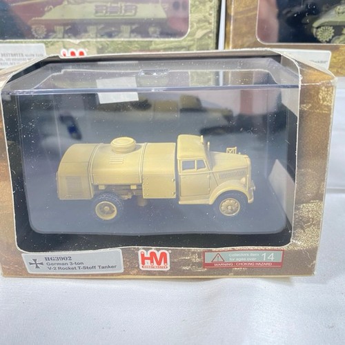 541 - Hobby Master 1:72 Die-cast Tanks (7) and Armoured Fighting Vehicles (4), all in display case except ... 