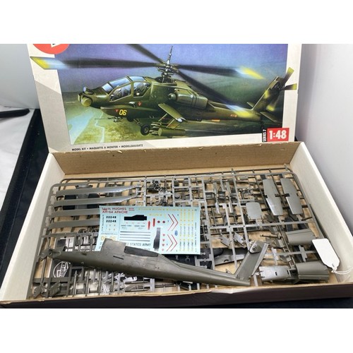 557 - Six Airfix aviation kits and an Italeri USA/NATO aircraft arms (near complete), Airfix 05025 Flanker... 