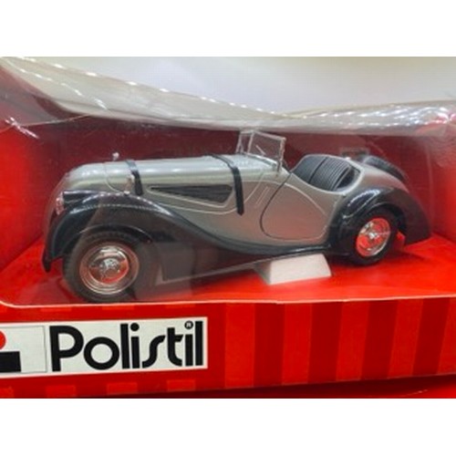 Three Tonka Polistil 1:16 Sports car models and 1:25 Aston Martin