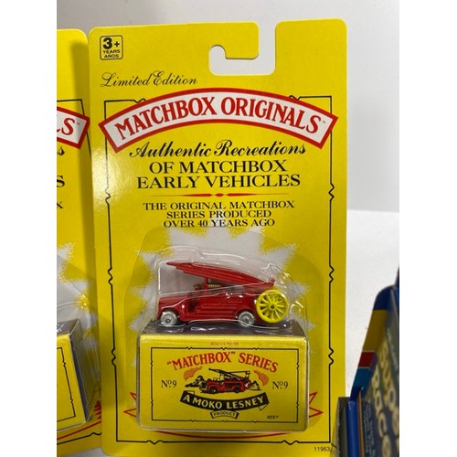 Set of Matchbox Originals (Authentic Recreations) Nos 1, 4, 5, 7, 9