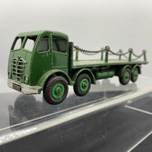 563 - Four Dinky Supertoys Foden Trucks, Dinky 905 Foden Flat Truck with Chains 2nd Type ('Angel Wing' sty... 