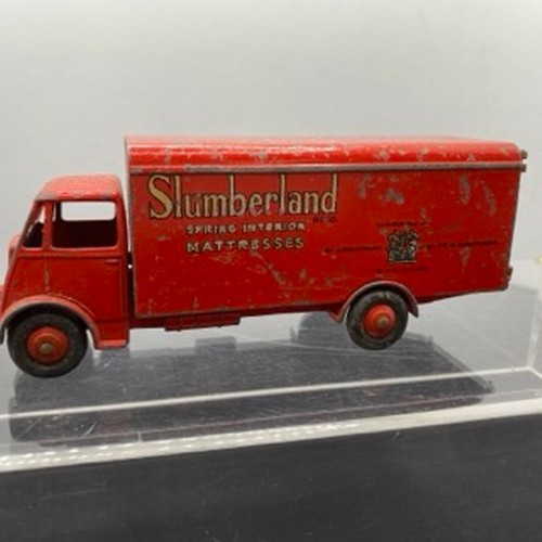 564 - Three Dinky Supertoys Guy Trucks, Dinky Toys 514 Slumberland Guy Van Standard colour Doors Working, ... 