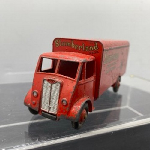 564 - Three Dinky Supertoys Guy Trucks, Dinky Toys 514 Slumberland Guy Van Standard colour Doors Working, ... 