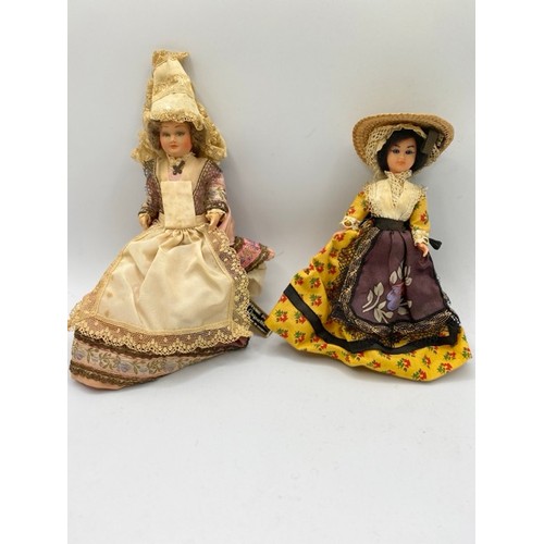 663 - French Souvenir Costume Doll with open/close eyes. Le Coquette Normandie Costume Doll, her clothes a... 