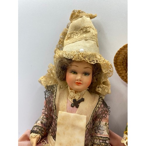 663 - French Souvenir Costume Doll with open/close eyes. Le Coquette Normandie Costume Doll, her clothes a... 