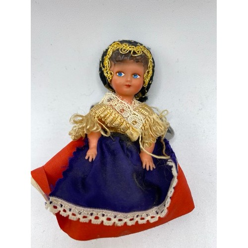 663 - French Souvenir Costume Doll with open/close eyes. Le Coquette Normandie Costume Doll, her clothes a... 