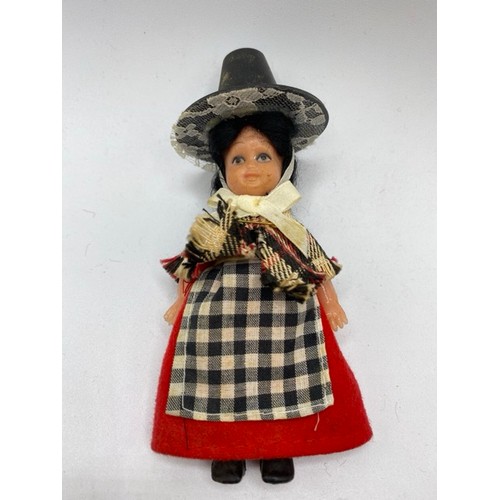 663 - French Souvenir Costume Doll with open/close eyes. Le Coquette Normandie Costume Doll, her clothes a... 