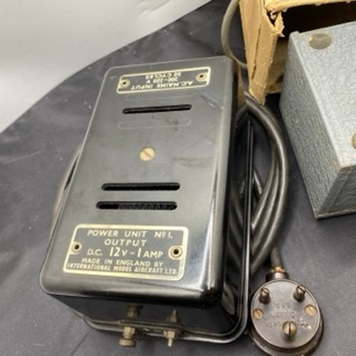 234 - Two Vintage Power Units, Power Unit No.1 DC 12v-1 amp Made in England by International Model Aircraf... 