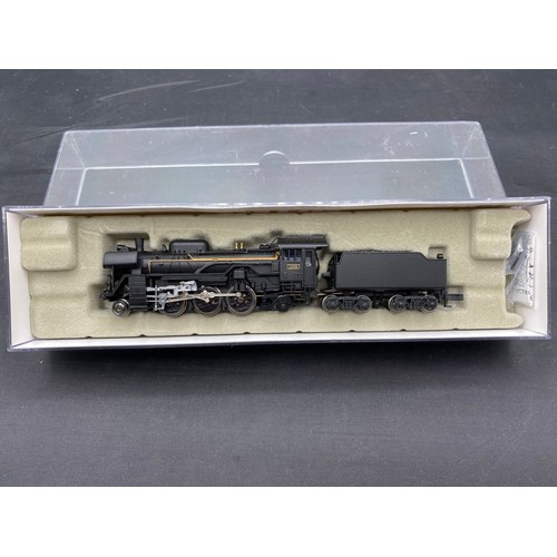 288 - N gauge Steam Locomotive Micro-Ace A0280 C63-2 2-6-2 with tender in case, Tested Runner - Loco Very ... 