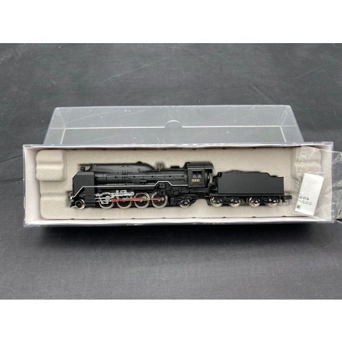 296 - N gauge Steam Locomotive Micro-Ace A9504 2-8-2 D 51 51 with White Line and Tender, Tested Runner - L... 