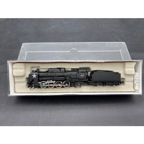 297 - N gauge Steam Locomotive Micro-Ace A9509 2-8-2 D51-859 White Star and Tender, Tested Runner - Loco V... 