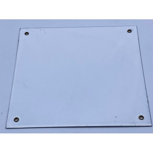 318D - Enamel Union Pacific Sign measuring 20cm x 20cm, Few Chips to Edge, Good (1) 350g